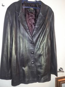 Elegant genuine leather jacket as new