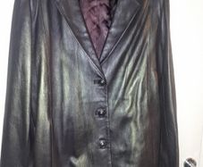 Elegant genuine leather jacket as new