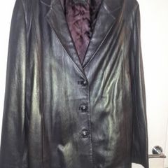 Elegant genuine leather jacket as new