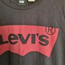 womens LEVIS Logo t shirt black and red Size Large Image 3