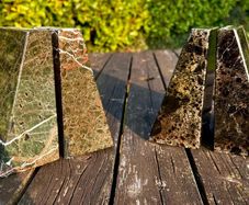 Pair of Black Marble Bookends