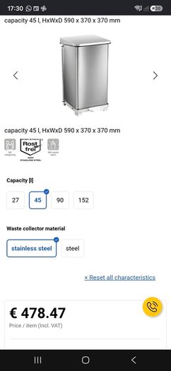 Metal bin