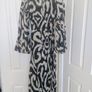 H&M print long wrap summer dress kimono size XS Image 3
