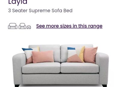 DFS Layla 3 Seater Sofa Bed
