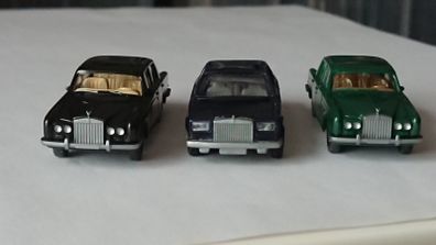 3 Rolls Royce model cars