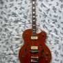 Vintage VSA-850 Semi Acoustic Guitar Upgraded with Lollar P90s Image 5