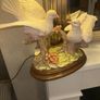 Large vintage double doves table lamp 65cm Image 3