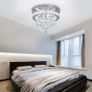 Brand New Deckrico Crystal Ceiling Light 30cm Modern Lamp Chrome LED Chandelier Image 9