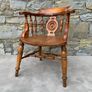 Late Victorian Windsor Captains Chair With Wheel Splat. Image 10