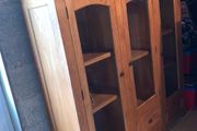 Elegant Handmade Oak Display Cabinet