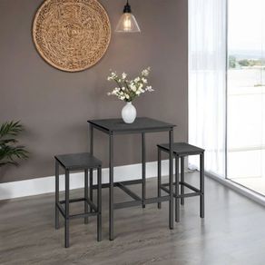 Bar Table with 2 Chairs for Kitchen