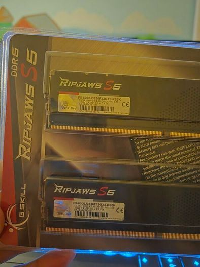 G.skill Ripjaws S5 64gb Ddr5 6000mhz Cl36 Ram Kit (2x32gb) Amd Expo & Intel Xm