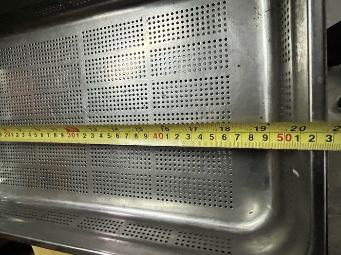 gastronorm pan. Perforated stainless steel catering pans