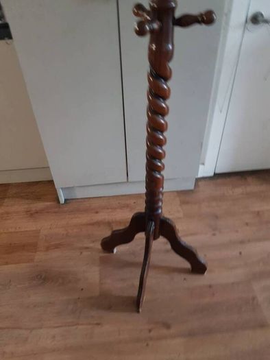Mahogany coat stand