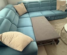 Corner sofa 2X3 with a sofa bed and storage