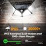 37532 100 LED Outdoor Solar Power Garden Lamp Four Sided Image 2
