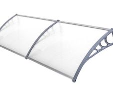 Polycarbonate door canopy