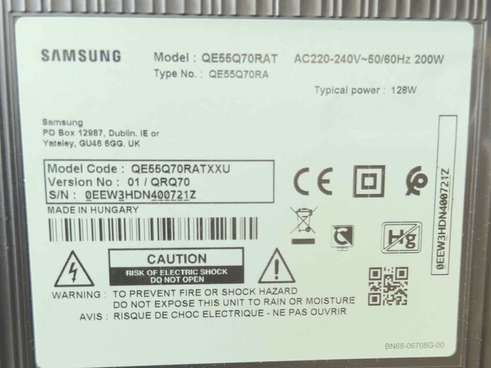 Samsung 55 QLED 4K Smart TV Excellent Condition