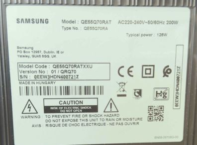 Samsung 55 QLED 4K Smart TV Excellent Condition