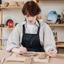 Clay Sculpting Tools,Set of 30 Pottery Tools Clay Modelling Tools Kit Wood Clay Carving Tools Set with Storage Bag,Apron and Sleeves Image 4