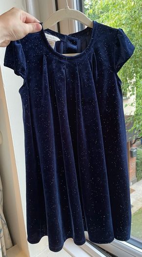 Monsoon velvet dress 18-24 months Christmas