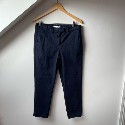 Tommy Hilfiger Womens Navy Blue Slim Chino Trousers US 8 Fits UK 10
