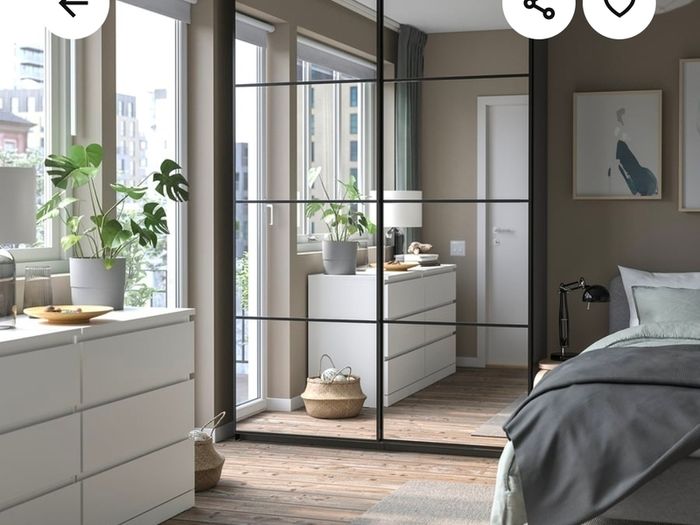 Ikea Pax Wardrobe With Mirrors Sliding Doors