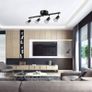 NEW SALE | 4 Way GU10 6W Ceiling Light Fitting, Spot Light Ceiling Spotlight Swiveling Lamp Light Bases Angle Adjustable for Kitchen Bedroom Living Room and Showroom Image 5