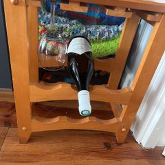 Wine & glass rack / side table