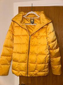 New Designer BIBA yellow hooded jacket - Size 8
