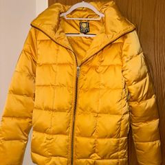 New Designer BIBA yellow hooded jacket - Size 8