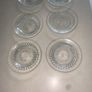 Vintage glass plates x 6 Image 2