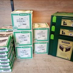 Prebena Electrical Cable Clip Air Gun x 2 + 20,800 Clips and Hose in 3 Boxes