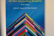Accounting for Non-Accounting Students 10th Edition Dyson &amp; Franklin