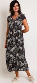 Leo & Ugo Satin Pleated Dress Size 1 (uk8-10)