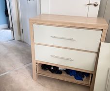 Chest of draws and bed side locker