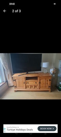 Solid Wood TV unit