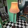 Floorlamp Retro Vintage 20th  Midcentury Floorlamp with pink silk shade Image 7