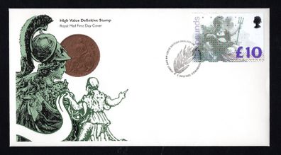 1993 Great Britain UK10 High Value Definitive Stamp Royal Mail Addressed First Day Cover (FDC)