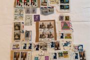 Stamp collection from Qatar, Saudi Arabia, Israel, Jordan, Iraq, Oman and United Arab Emirates
