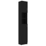 Washing Machine Cabinet Set Black Chipboard Image 6