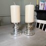 2 x pillar candle holders Image 2