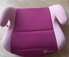 Pink car booster seat