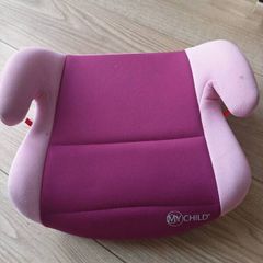 Pink car booster seat