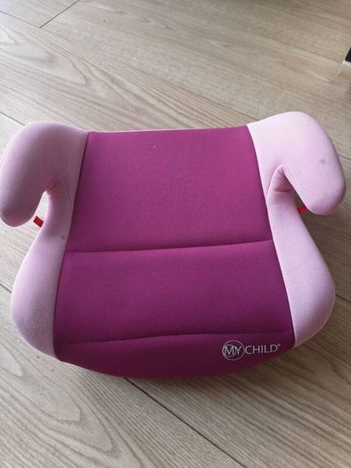 Pink car booster seat