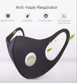 Face masks with respirator washable reusable antivirus Covid PM2.5 activated carbon medical surgical disposable blue masks washable black masks with respirator
