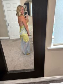 topshop lace backless dress