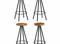 main image for ad Bar Chairs 4 pcs Solid Mango Wood