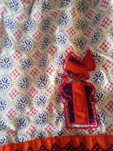 DP...am beautiful orange top with pretty details