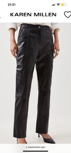Women leather trousers leggings  karen millen 100% leather